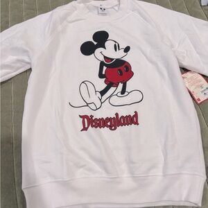 Disney White Mickey Mouse Sweatshirt - Small